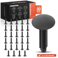 30Pcs 27mm Black Nylon Trunk Trim Retainer Clips for Honda Acura