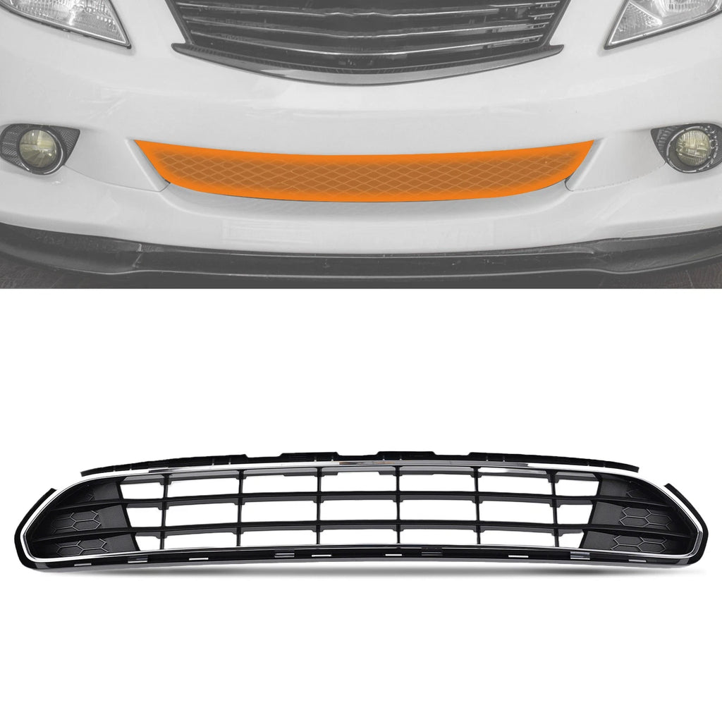 2X Front Bumper Lower Grille with Chrome Trim for Ford Fusion (2010–2012)
