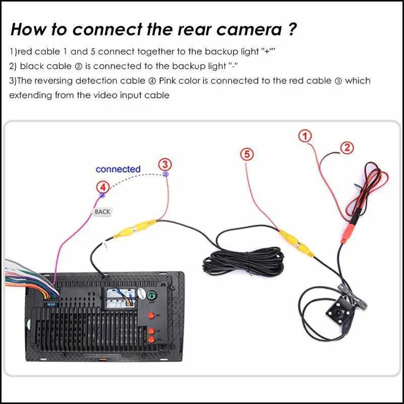 Reverse RearView Backup Color Parking Camera with Guide Line for Subaru
