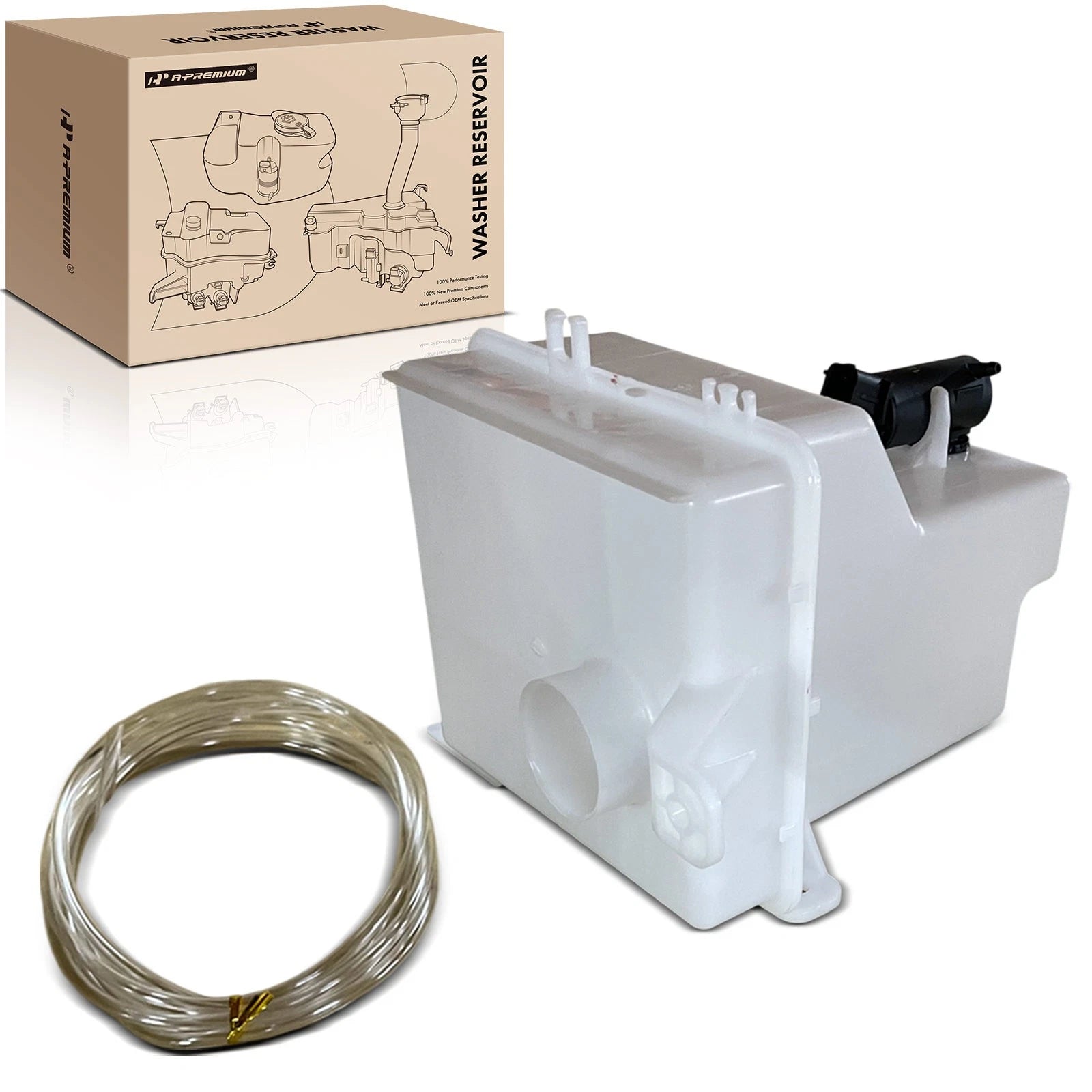 Windshield Washer Fluid Reservoir Tank with Pump for Kia Rio 