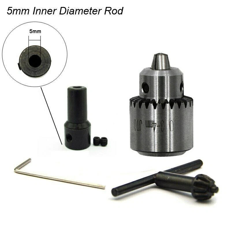 Motor Drill Chuck Set of 4 for Impact Drills (4mm, 5mm, 6mm, 8mm)