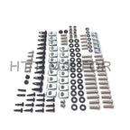 Complete Silver Fairing Bolt Kit for Yamaha YZF R1 (2007–2008)