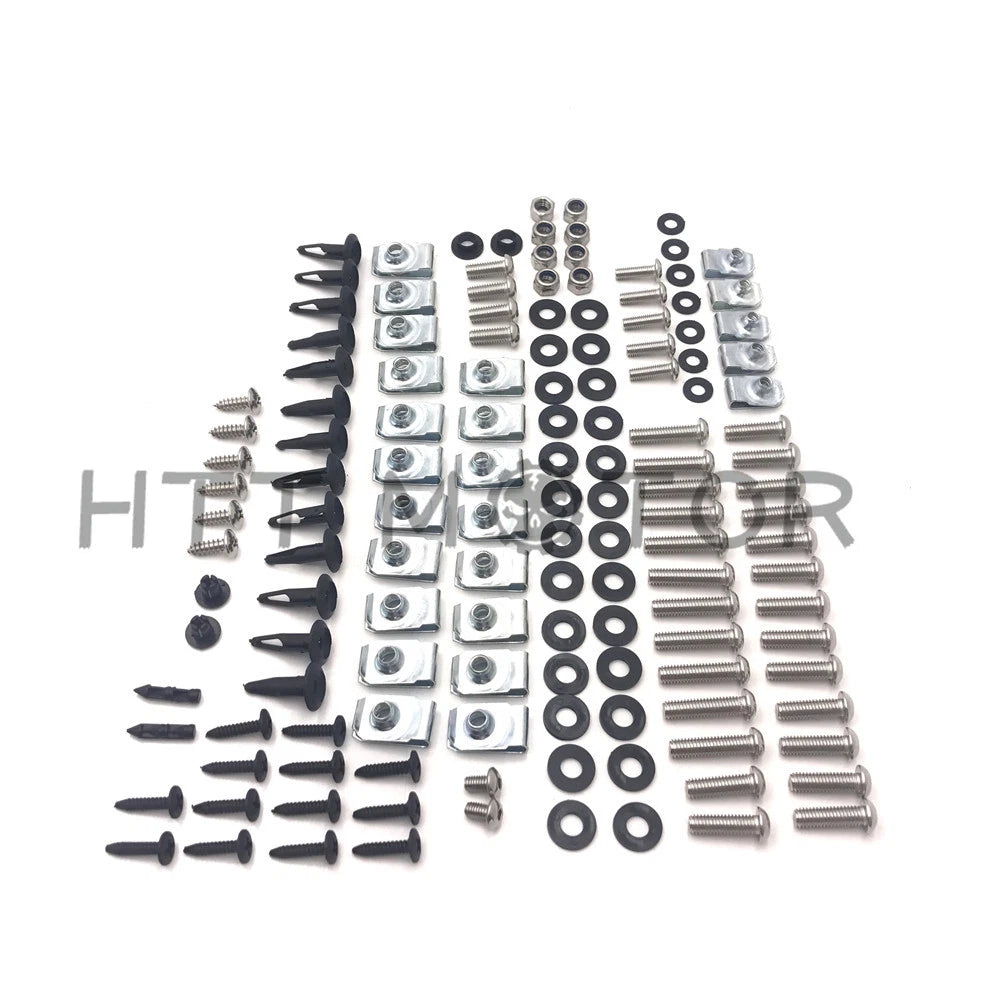 Complete Silver Fairing Bolt Kit for Yamaha YZF R1 (2007–2008)