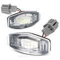 Nuvision White LED License Plate Lights for Honda Civic/Pilot/Accord/TSX/RDX/ILX (1999–2022)