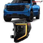 LED Headlights Black Trim for GMC Sierra 1500 (2022–2024)