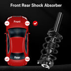 Set of 2 Front Complete Struts with Spring Assembly for VW Passat Rabbit (2006-2009)