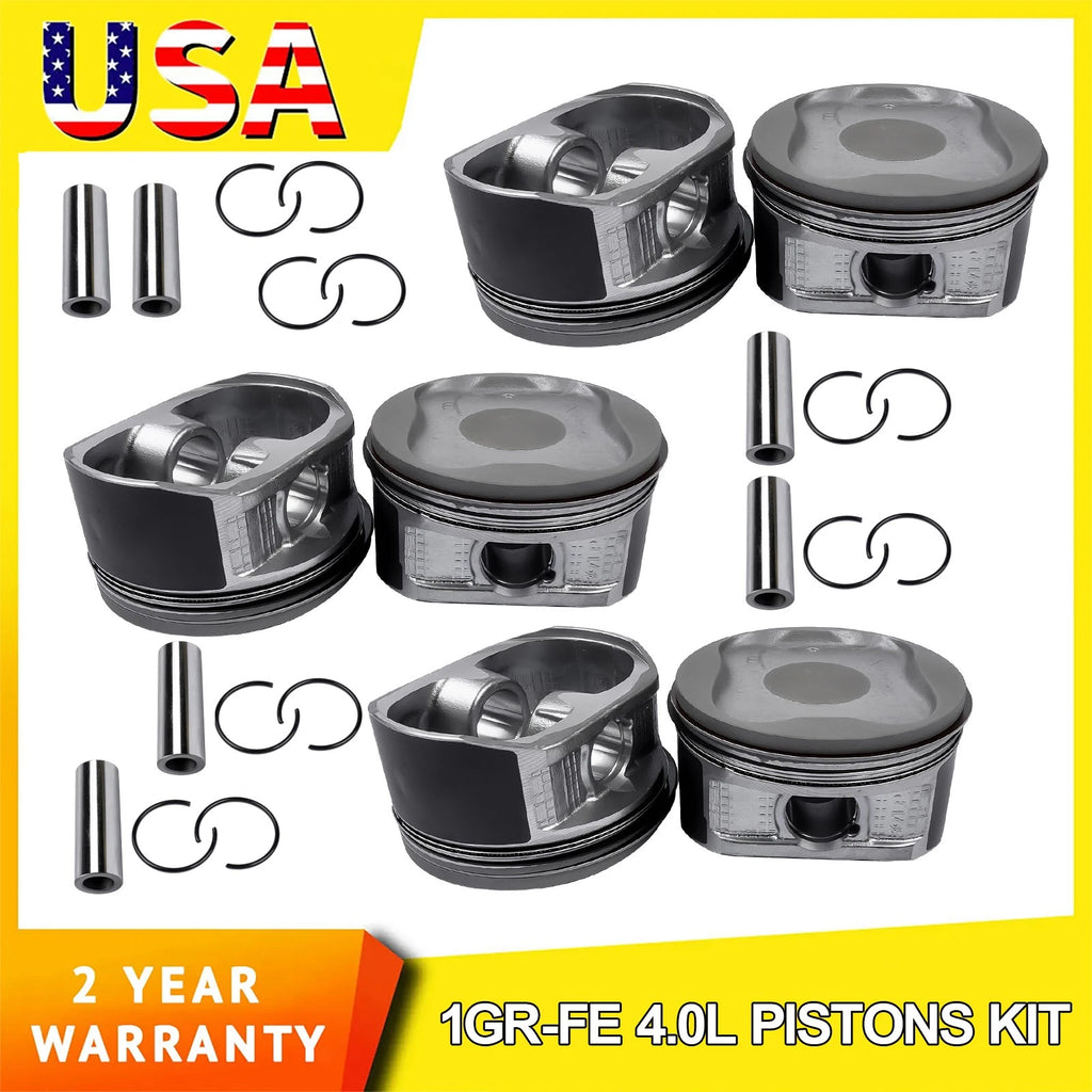 Engine Piston Set for Toyota 4Runner FJ Cruiser Tacoma 4.0 (2003–2009) 13101-0P020