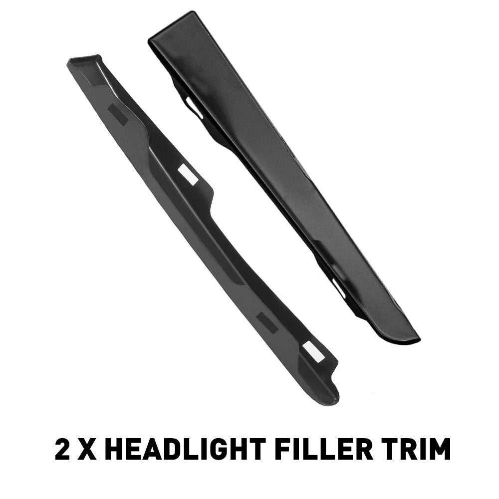 2Pcs Front Bumper Grille Headlight Filler Trim Panel for Toyota Tacoma (1995–1997)
