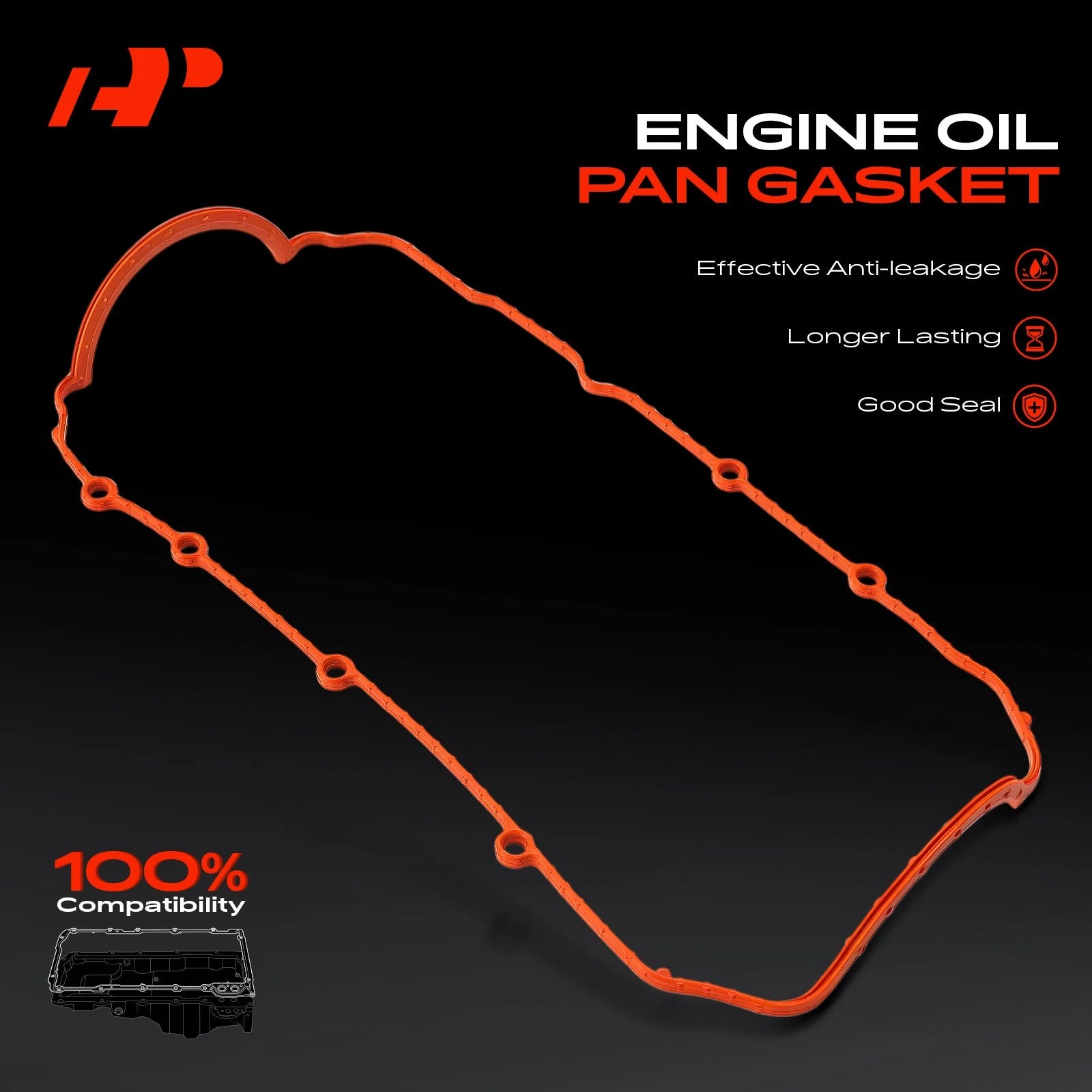 Engine Oil Pan Gasket for Chevy Equinox, Pontiac Torrent (2005–2009)