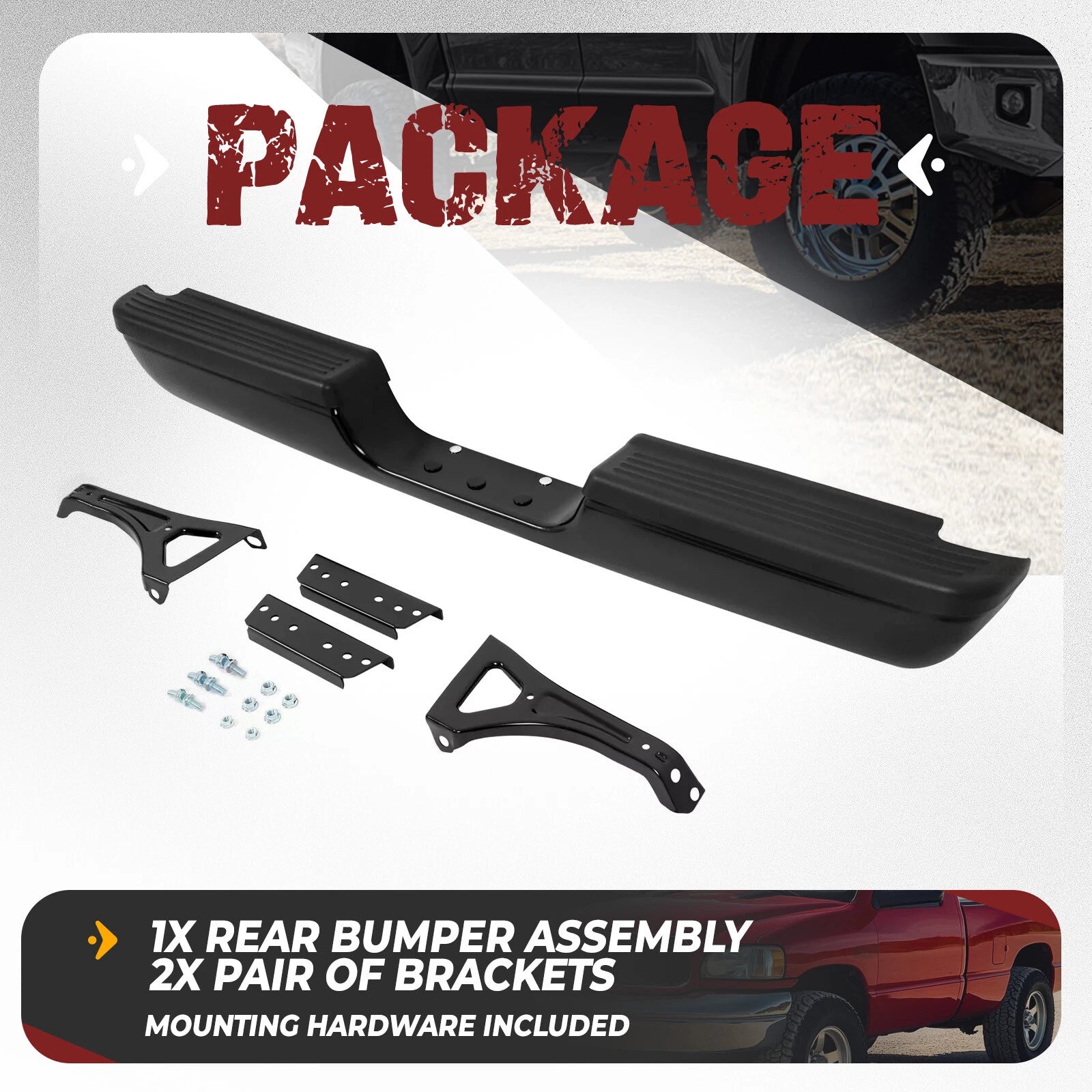 Rear Step Bumper Assembly for RAM 1500/2500 (1994–2002)