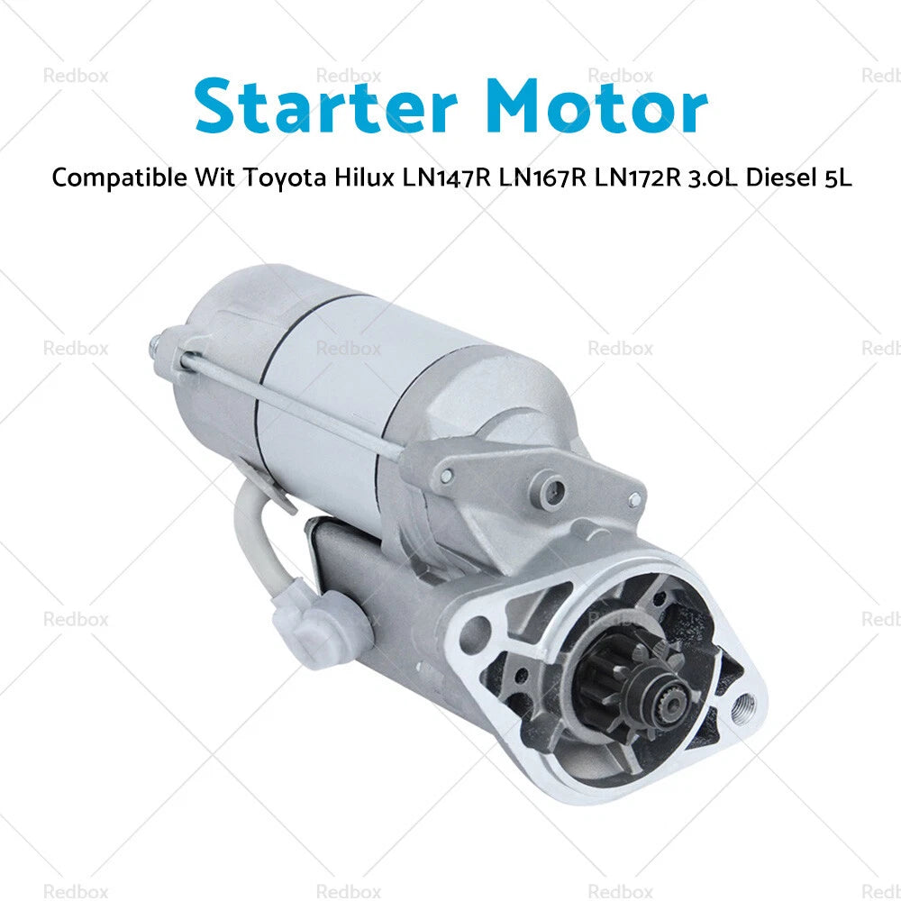 Starter Motor for Toyota HiLux LN86 LN106 LN106R LN107 LN111 (3L 2.8)
