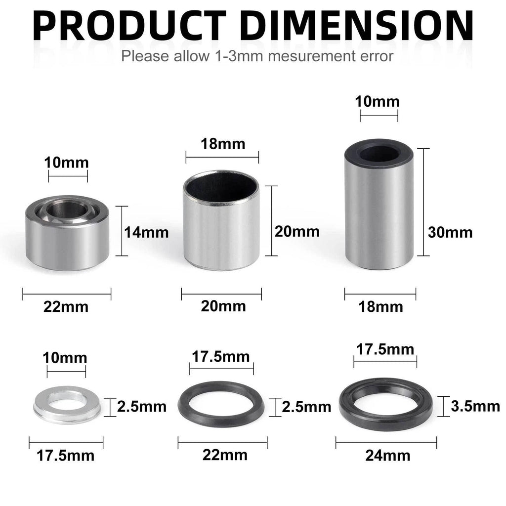 Front Upper Lower Shock Bushing Kit for Honda TRX400EX (1999-2004)