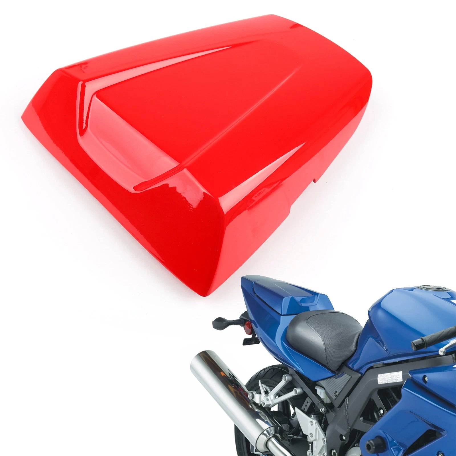 Rear Pillion Passenger Seat Cover Cowl for Suzuki SV650 SV1000 (2003–2013) Red