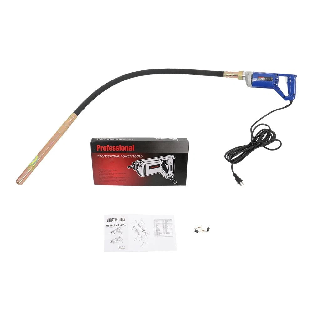 Electric Concrete Vibrator with 6.6 ft Shaft for Handheld Use