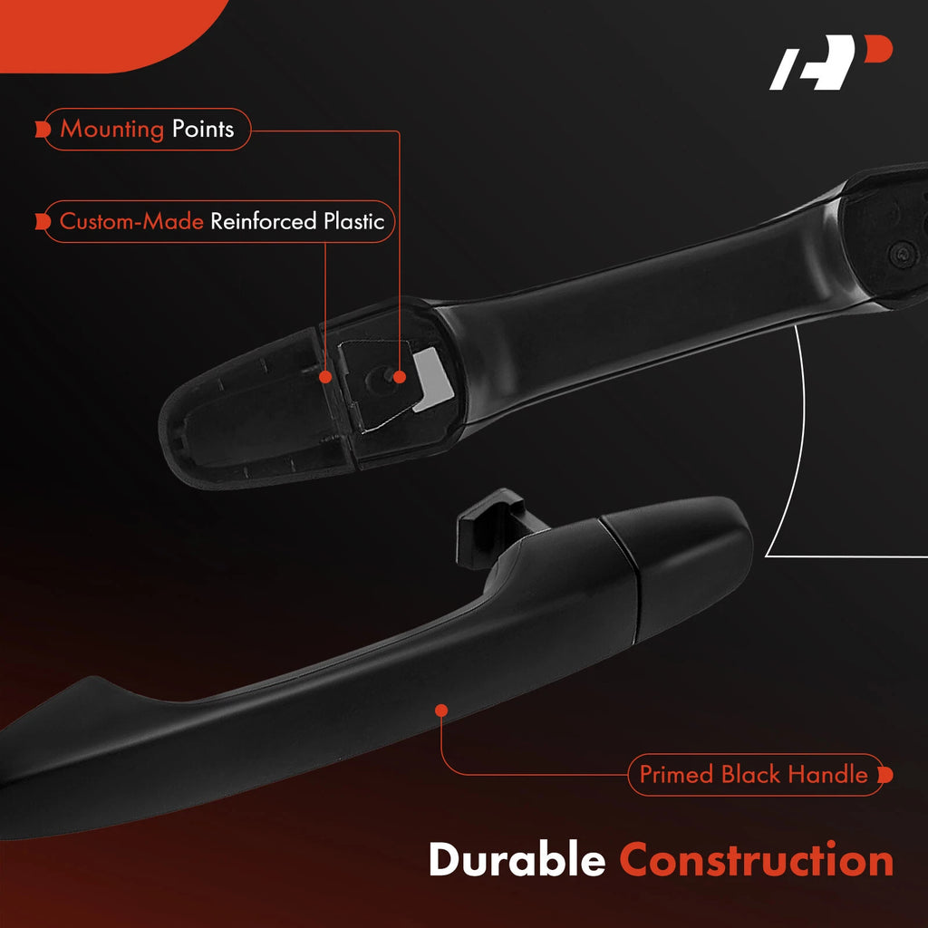 Front Right Black Exterior Door Handle for Honda Civic CR-V (2012–2016)