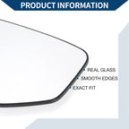 Heated Left Side Mirror Glass for Honda Accord (2008–2012)
