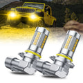 2X 9006 LED Fog Driving Light Bulbs for Lexus LS460 (2007–2012) Golden Yellow