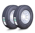 2 GREMAX ST235/80R16 16Ply Trailer Tires for Trailer (H 130M, 8x6.5")
