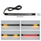 2pc Flexible LED Strip Brake Turn Signal Tail Light for Motorcycle (YYYY–YYYY)