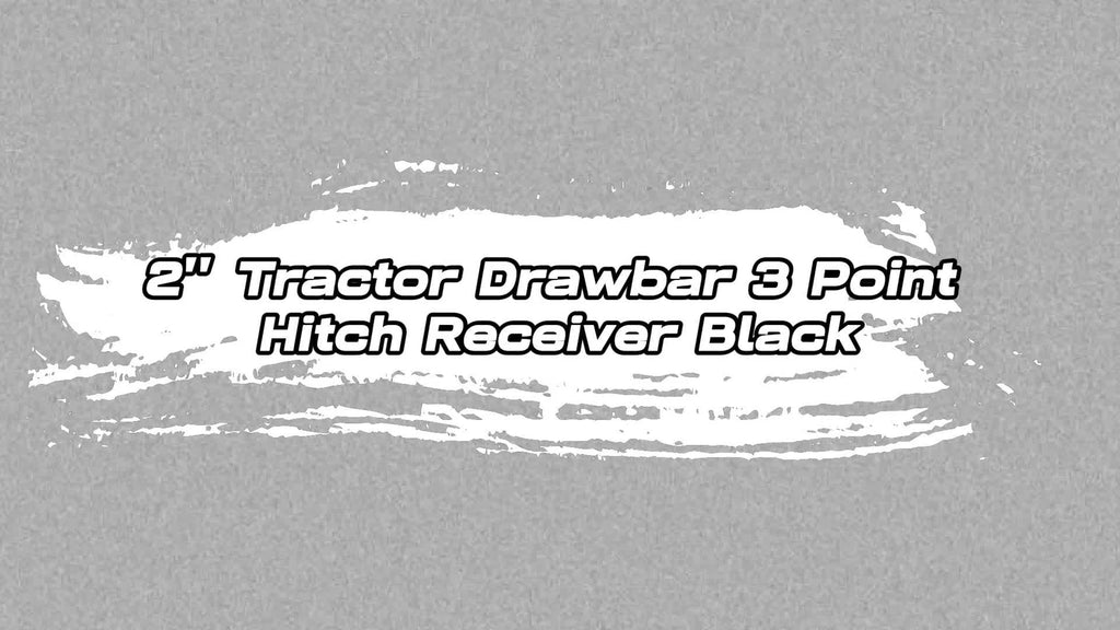 3 Point 2" Receiver Hitch Drawbar with Suitcase Weight Bracket for CAT 1 Tractors