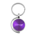Stripe Logo on Purple Spinner Keychain - Officially Licensed for Dodge