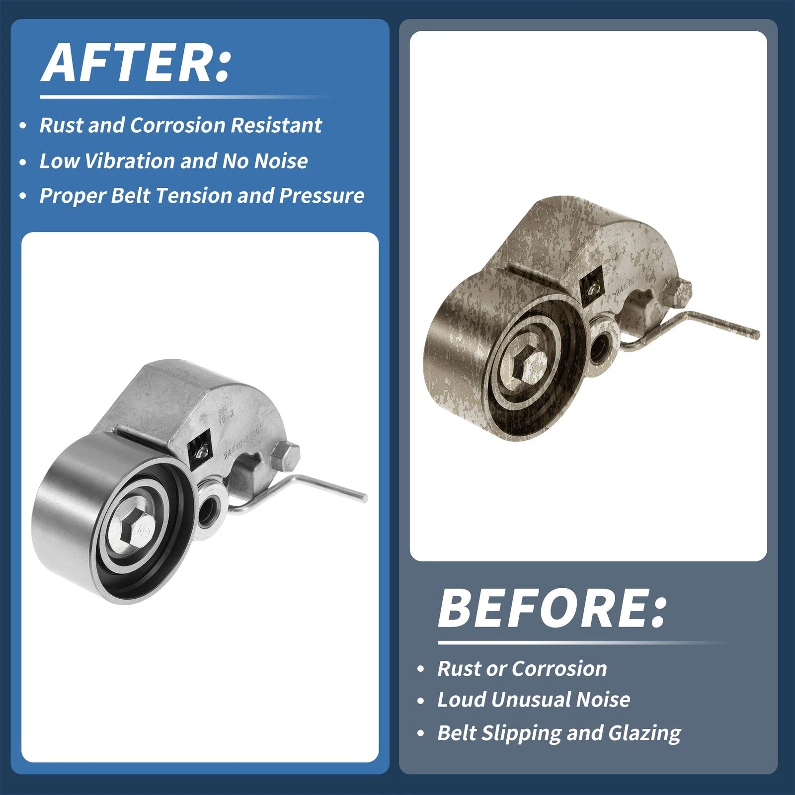 Belt Tensioner for Kia Carens (2002–2010) No. 2441027000/2441027250 Metal