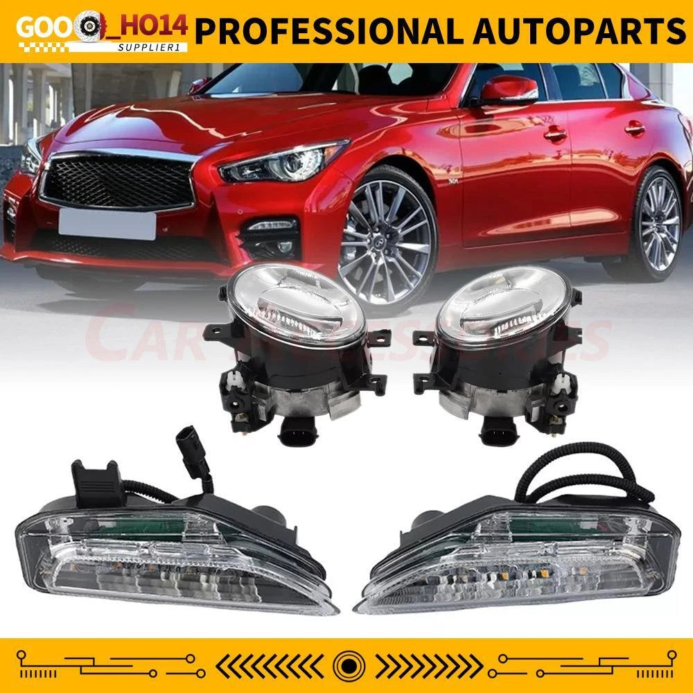 LED Bumper Fog Lamp Turn Signal Light for Infiniti Q50 Q50S (2014–2020)