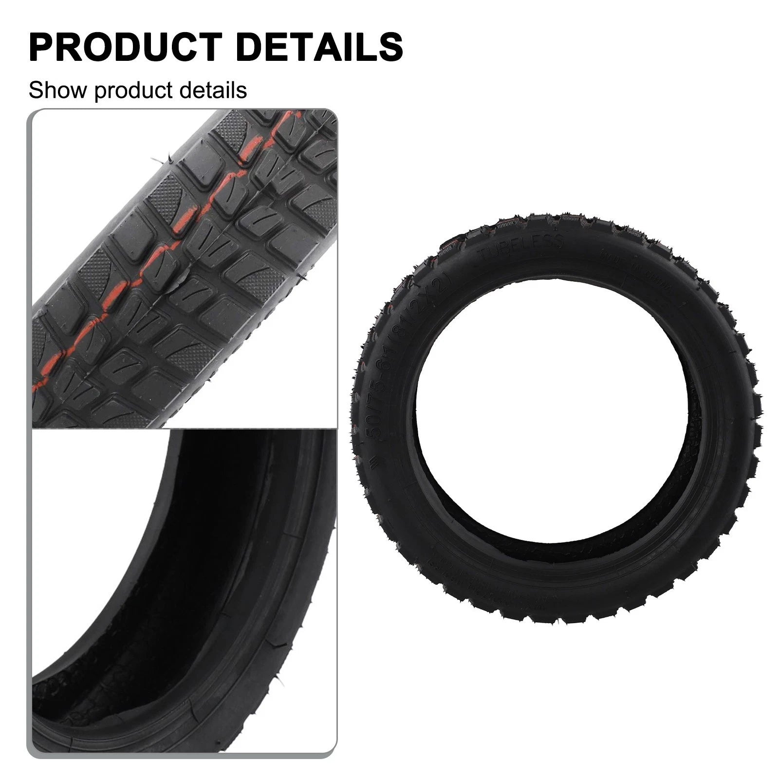 8.5 Inch Offroad Tubeless Tyre for Xiaomi M365Pro Scooter (2018–2023)