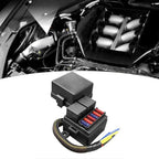 Prewired Fuse Relay Box 2 x 80A Relays + 6 Fuse Brackets for Cars