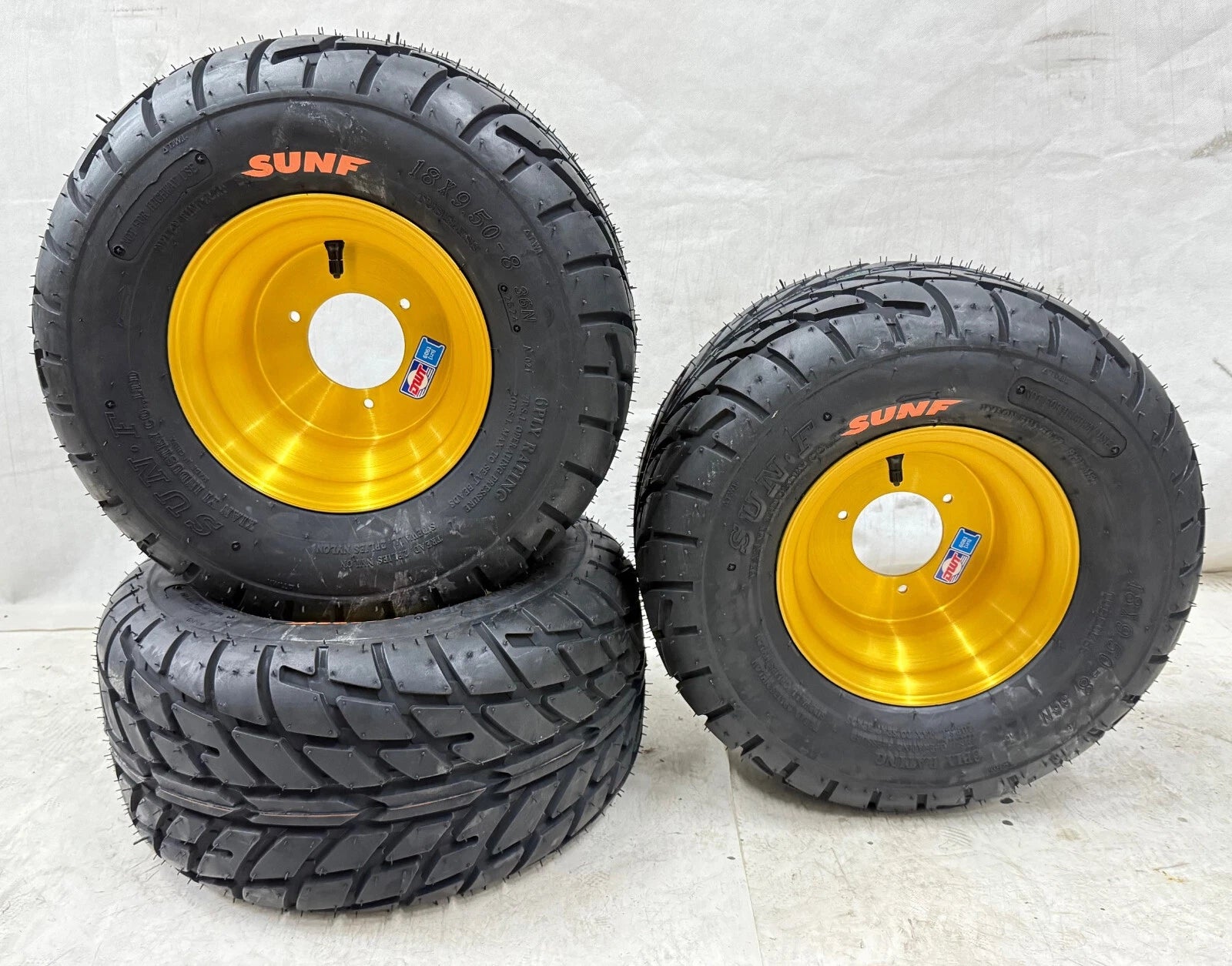 DWT Gold Wheels Rims Set of 4 for Honda ATC 70 (1970–1985) 18"