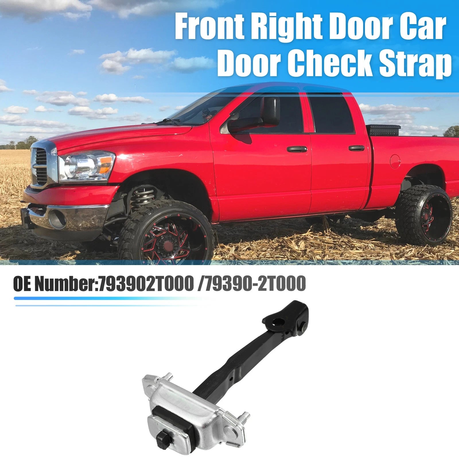 Front Right Door Hinge Check Arm Stop Strap for Kia Optima (2011–2016) No. 793902T000