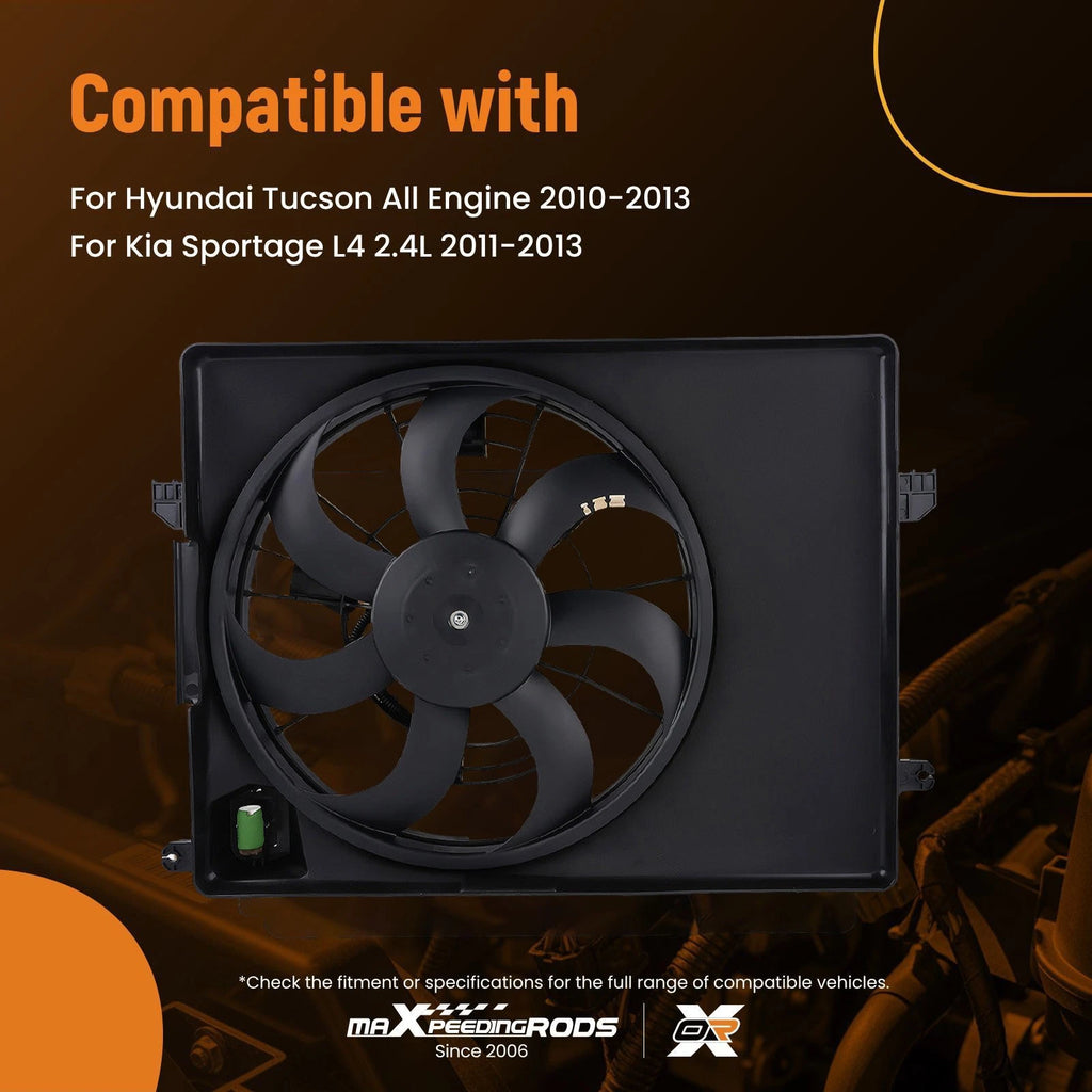 Radiator Cooling Fan for Hyundai Tucson (2010–2013) 25380-2S500 621-516