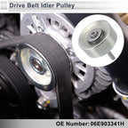 Drive Belt Idler Pulley for Audi Q7 (2011–2019) No. 06E903341H Silver Tone