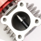Universal 46mm Turbo 4-Bolt Wastegate Bypass Exhaust + Spring Red