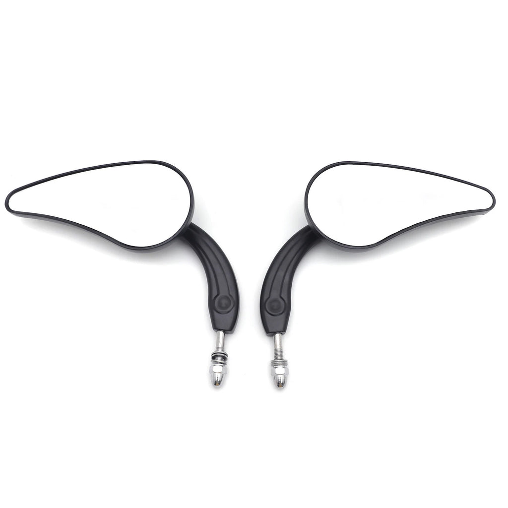 Flame Side Mirrors for Harley (1984–2014) - Black