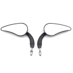 Flame Side Mirrors for Harley (1984–2014) - Black