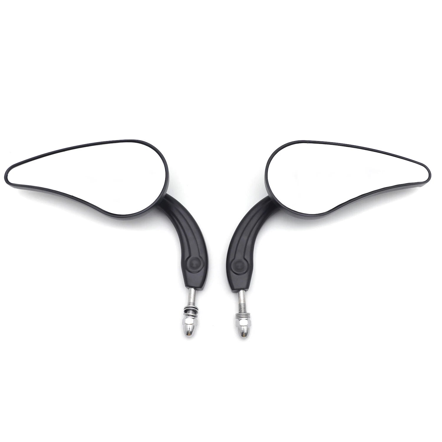 Flame Side Mirrors for Harley (1984–2014) - Black
