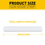 Car Window Tint Sun Visor Strip for Universal Fit (60x10'')