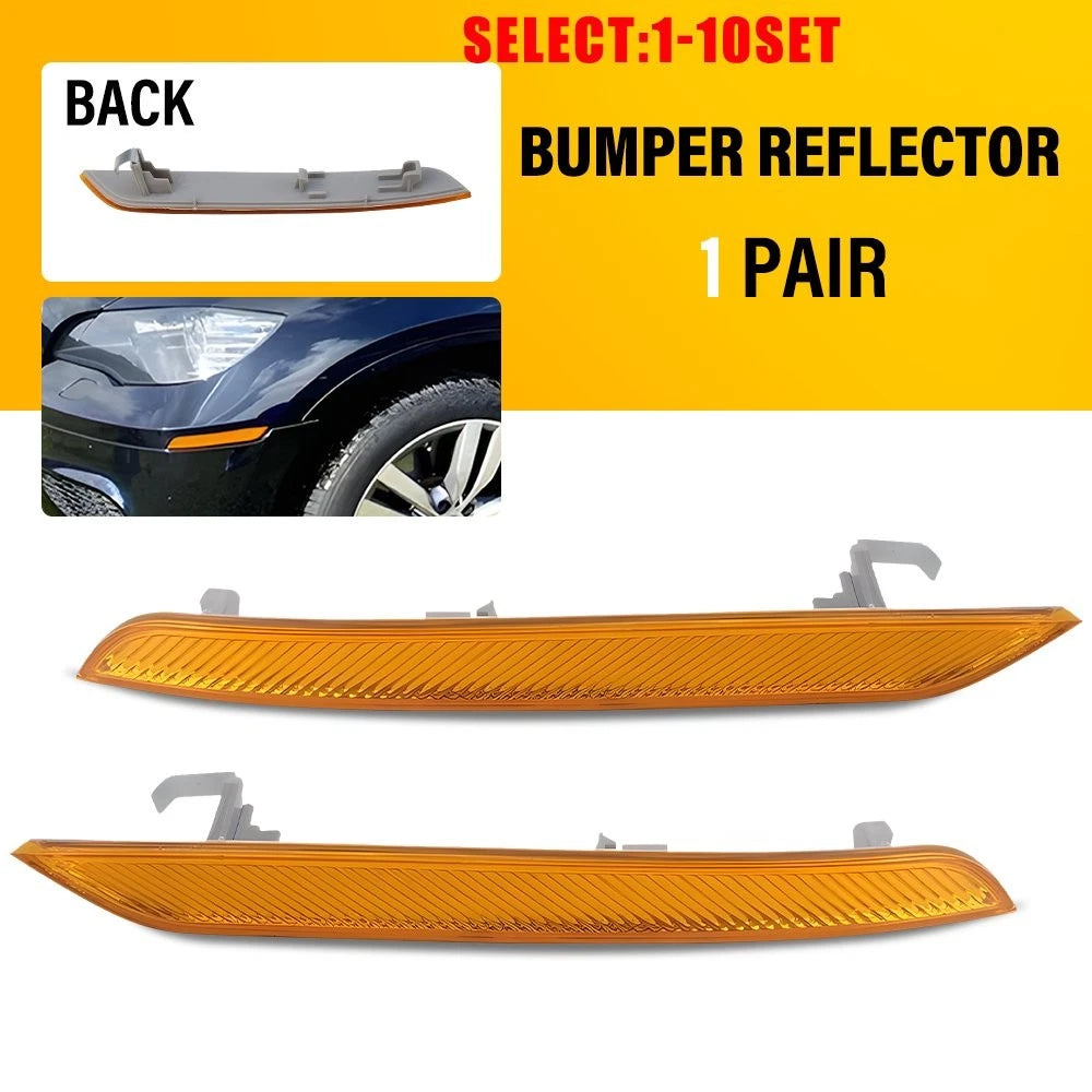Set of 2 Front Bumper Reflector Lights for BMW X6 E71 (2008–2014) 63147179991 63147179992