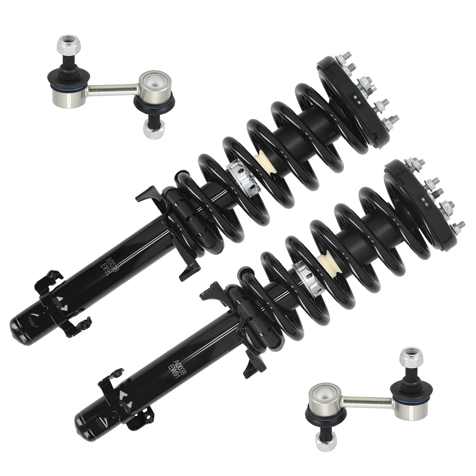Front Complete Struts Assembly w/ Sway Bar Links for Honda Accord 2008–2012