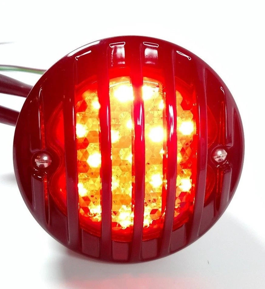 LED Tail Light Passenger Side with Black Grille for Ford Car (1933–1936)