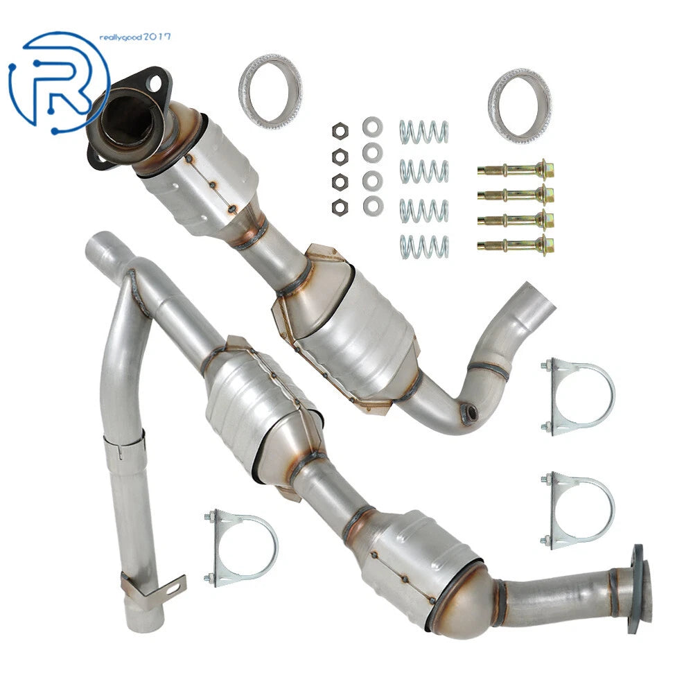 Y Pipe Catalytic Converter Set for Ford F-150 F-250 V8 5.4L (1999–2003)