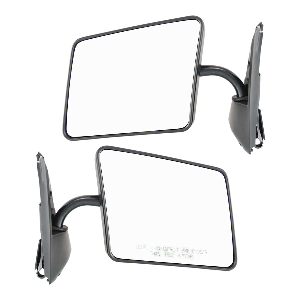 Set of 2 Mirrors for Chevrolet S10 (1982–1993) Manual Folding Primed
