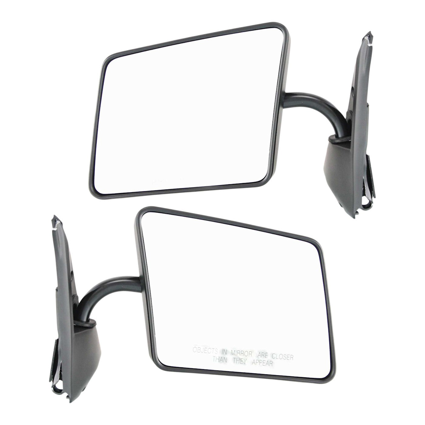 Set of 2 Mirrors for Chevrolet S10 (1982–1993) Manual Folding Primed
