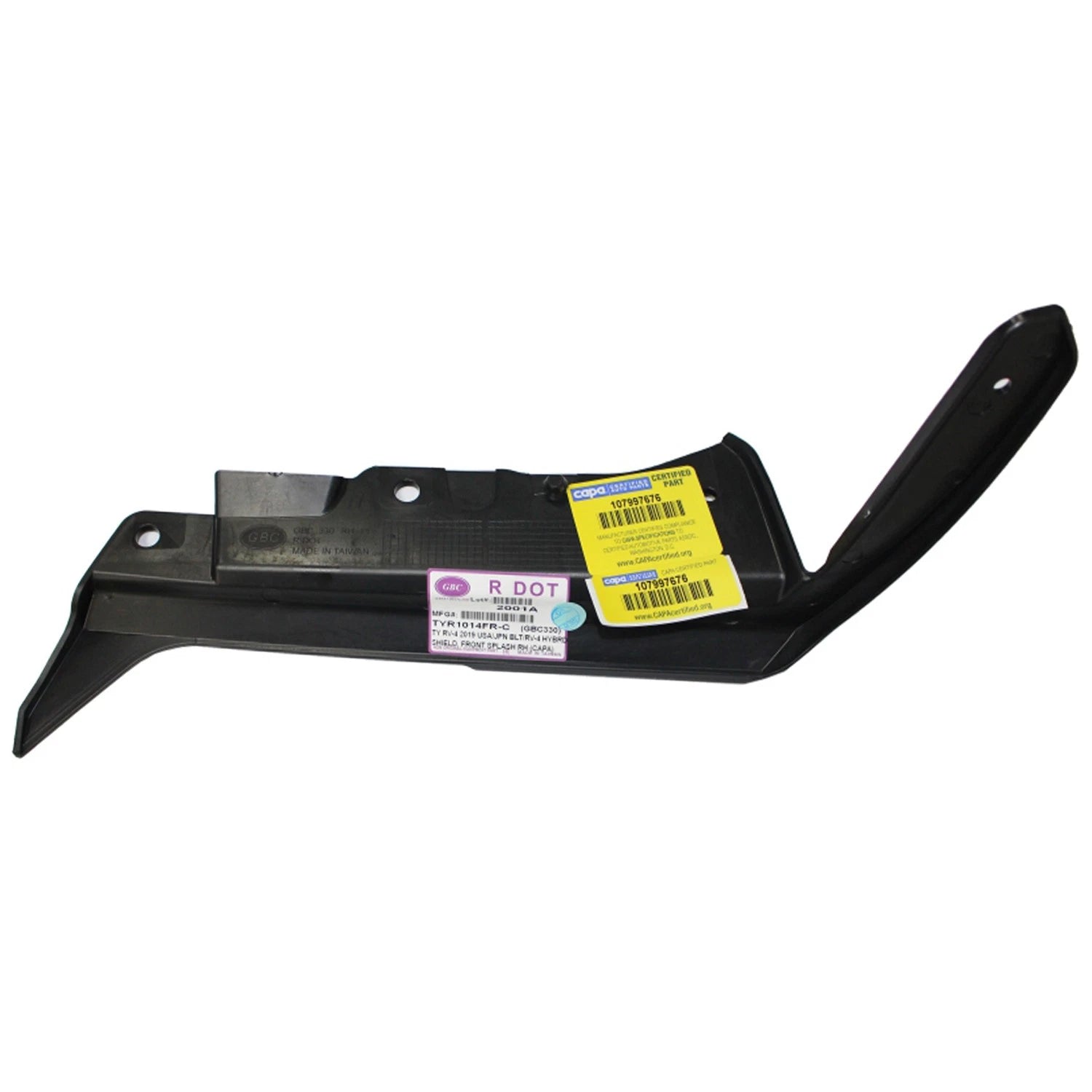 Replacement Polypropylene Front Passenger Side Fender Splash Shield for Chevrolet Camaro (2010–2015)