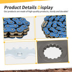 X-Ring Blue Drive Chain & Sprocket for Yamaha Raptor 700 (2006–2024)