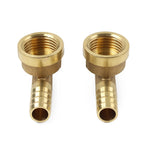 2pcs Brass Hose Barb Fitting Elbow 12mm x G1/2 for Automotive