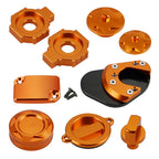 Engine Plug & Oil Filter Cover & Kickstand Pad Set for KTM 125/200/390 Duke (2011–2015)
