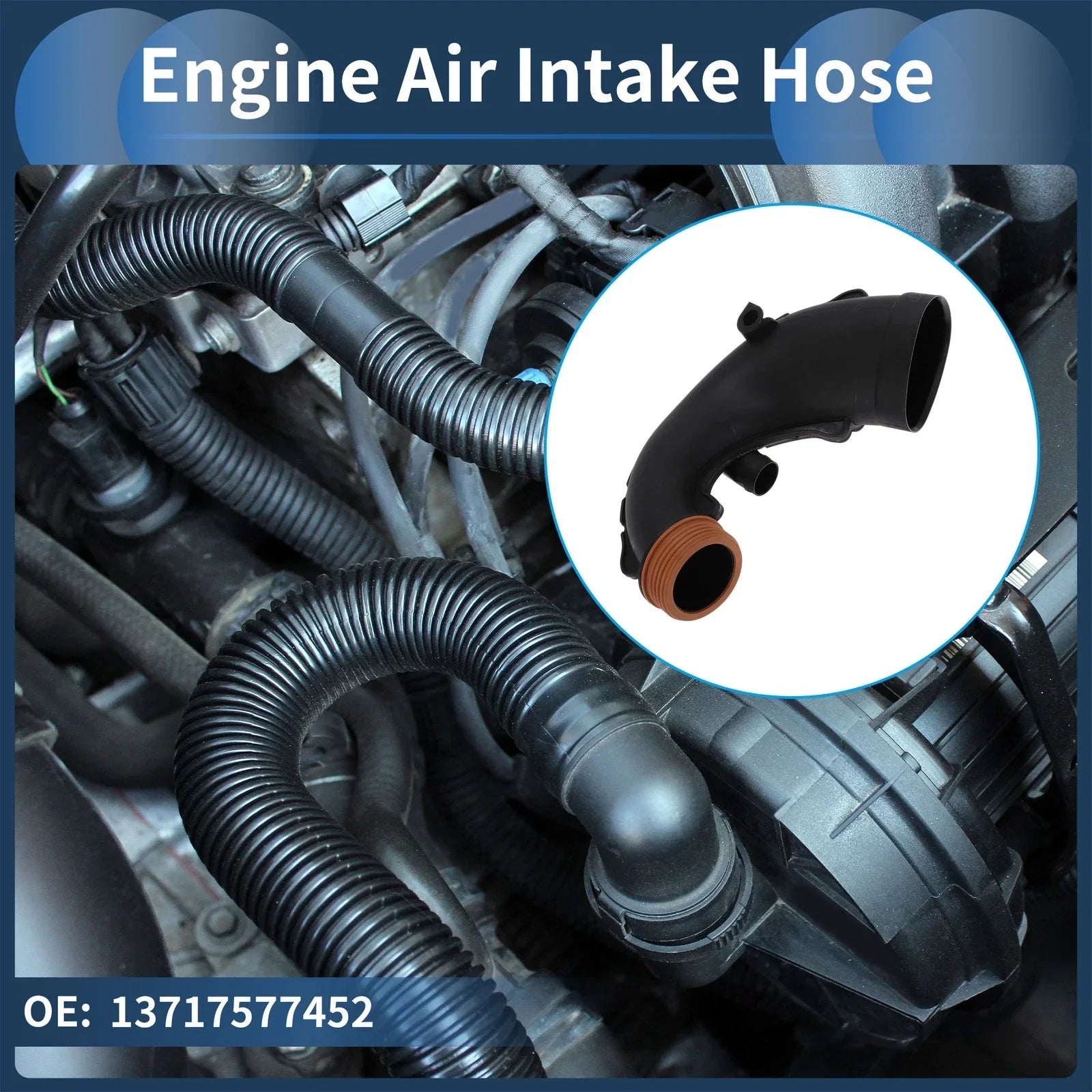 Engine Air Intake Hose for BMW 5 Series X5 X6 E70 E71 Left