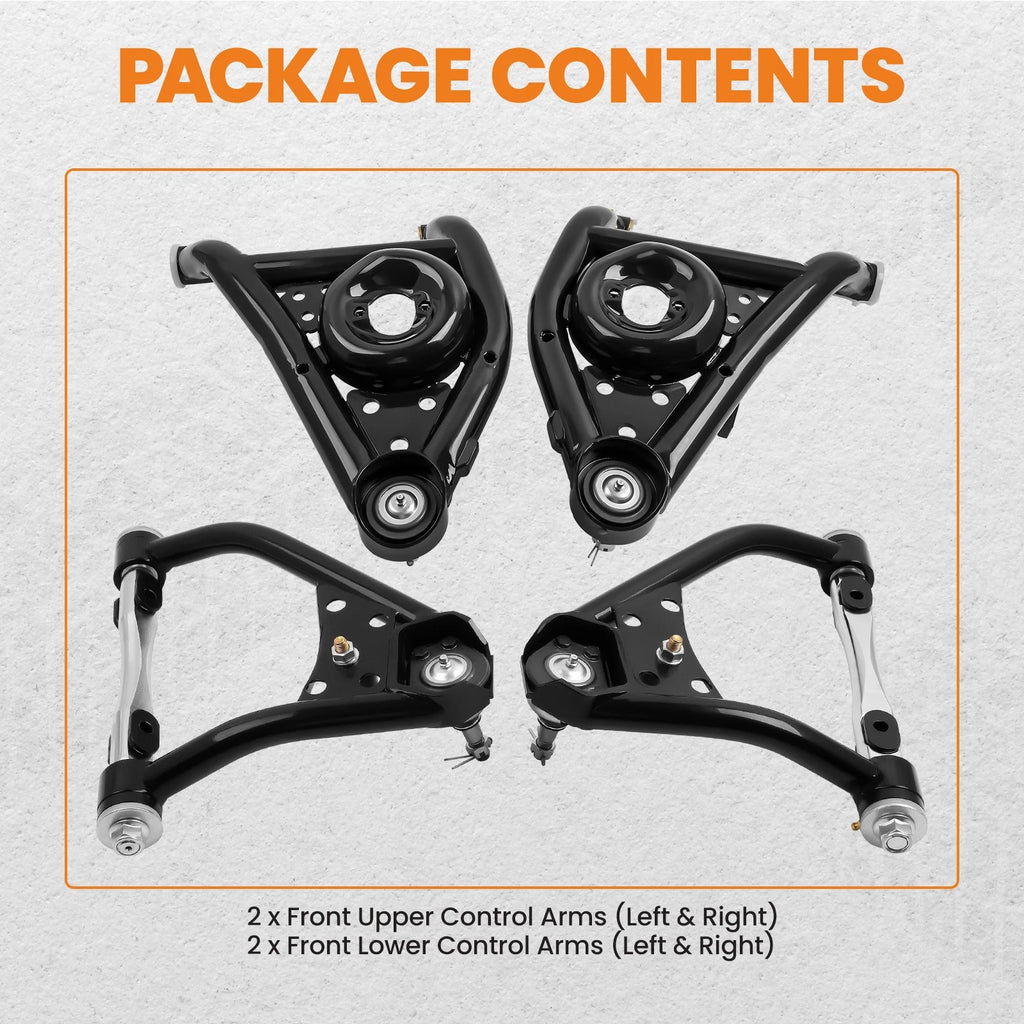 Front Tubular Control Arms Set for Chevrolet Camaro & Nova (1967–1974)